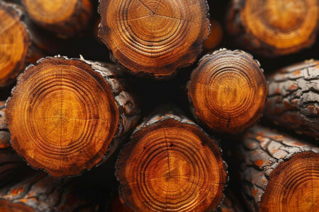 Teak Round Logs